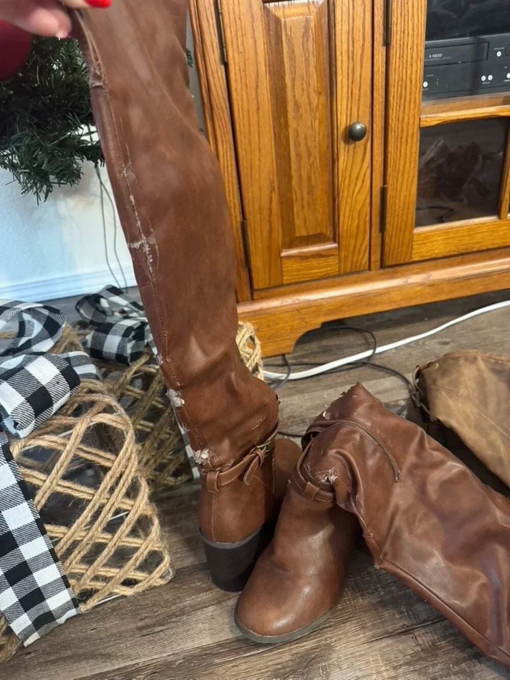 Brown Thigh High Boots